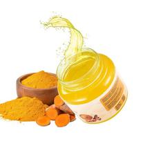 Aloe Vera Gel with Turmeric & Vitamin A,C, E – Nourishing Moisturizer for Face & Hair | Anti-Acne, Skin Brightening, Dandruff, Hydrating, Soothes, yellow