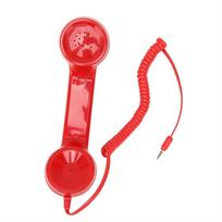 Rankinis telefono ragelis Mikrofonas Mobiliojo ryšio imtuvas Universali ausinė Mobiliesiems telefonams Kompiuteriams raudona