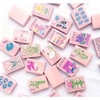 30mm American Mahjong Set with 160 Crystal Acrylic Tiles black