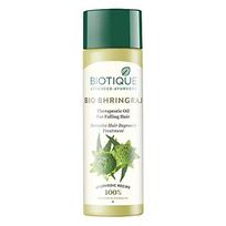 Biotique Bio Bhringraj Fresh Growth Therapeutic Oil, 120ml And Biotique Bio Henna Leaf Fresh Texture Shampoo & Conditioner, 180 ml gray