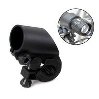 Portable Cycling Bike Bicycle Light Lamp Stand Holder Rotation Grip LED Flashlight Torch Clamp Clip Mount Bracket gray