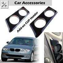 Automobilio puodelio laikiklio stovas Priekinės centrinės konsolės daiktadėžė Tinka BMW 1 serijai E81 E82 E87 E88 LHD Kairiarankio vairavimo automobilio vidinė dalis Glossy Black black