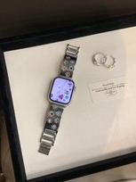 For Apple Watch Applewatchs10 Starlight Bracelet Strap Iwatch987 Generation Se Metal Diamond (1/2/3 generation 42mm)/44/45/46/49mm universal juoda