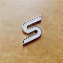 Ford Mondeo Focus Fiesta ST Sport S Logo Metal Car Sticker Ford S Badge juoda