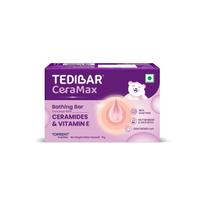 Tedibar Ceramax Maudymosi muilas - 75g Praturtintas keramidais ir vitaminu E |100% be muilo| Odai draugiškas pH - Gamintojas Torrent Pharma pink