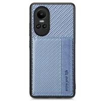 RFID Leather Card Funda for OPPO Reno 13 Pro Case Magnet Wallet Panel Reno 14 FS 13F 12FS 11F 12F 13FS 11A 13A 14F 11 F 14FS 5G Reno 15 5G mėlyna