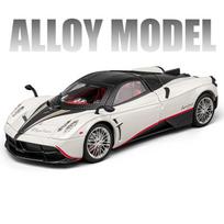 1:18 Pagani Huayra Dinastia Alloy Racing Car Model Diecasts Metal Toy Sports Car Model Simulation Sound and Light Childrens Gift mėlyna