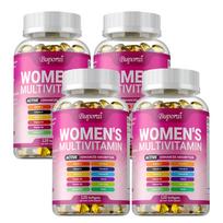 Moterų multivitaminų kapsulės, vitaminai A, C ir D, multivitaminų mityba, imuninės sistemos apsauga, tinka suaugusiems. 120*4