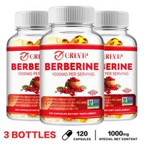 GREVIP - 1000 mg Berberine Hydrochloride - Gut Health 120*3