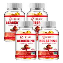 GREVIP - 1000 mg Berberine Hydrochloride - Gut Health 120*4