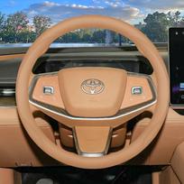 Ultra-thin Steering Wheel Cover for Toyota Yaris L - Dedicated Interior Modification Accessory gray