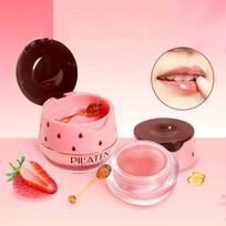 Strawberry Extract Tinted Lip Mask with Brush for Soft, Moisturized Lips white