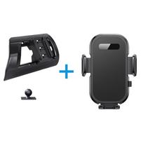 Skirta BMW X1 U11 2023 2024 2025 Automobilio telefono laikiklis Belaidis įkrovimas 15W Telefono laikiklis Specialus fiksuotas pagrindas Automobilio interjero aksesuarai Only base no holder black