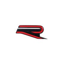3D Naujas R Ženklelis Automobilio Priekinės Grotelės Emblema Kėbulo Dekoravimo Lipdukas Volkswagen VW Polo Passat Golf Jetta Touareg Polo Tiguan GTI black