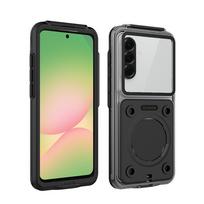 Diving Swim 15 Meter Deep Waterproof Case For Samsung Galaxy A56 A55 A36 A35 A26 A25 A16 A06 M56 M55 M35 M06 with Phone Button TPU PC&With Phone Button&Galaxy M06 juoda