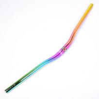 Dviračio pakeliama vaira 31,8 mm MTB lenktyninio dviračio vairo kotas kalnų plento dviračio spalvinga vairas 31.8*800MM color plated white