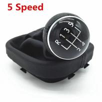 For Volkswagen VW Caddy 2 II MK2 Touran 2004 2005 2006 2007 2008 2009 Manual Gear Shift Knob Lever Shifter Gaiter Boot Collar A model 6 Speed black
