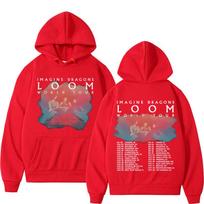 Imagine Dragons Band - Loom Tour 2024 New Album Hoodies Pullovers Men's Women Fashion Hip Hop Style Hoodie Sweatshirt Streetwear 3XL black