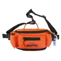 Tooling locomotive trendy cool men's breast bag fashionable Harajuku large capacity riding shoulder messenger fanny pack rožinė