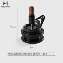 MUVNA Mantis Espresso Coffee Powder Needle Adjustable Even Coffee Stirring Distribution Tools Rotatable Black WDT Tool black