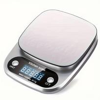Didelio tikslumo virtuvinės svarstyklės 10kg Elektroninės papuošalų maisto kepimo svarstyklės Daugiafunkcis matavimo įrankis Gramų svarstyklės LCD ekranas 10Kg white
