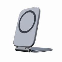 Car Ultra-thin Phone Holder Foldable Magnetic Phone Vehicle Navigation Multifunctional Mobile Stand Mounted Stand C0C5 gray