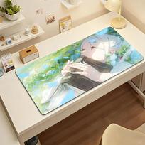 Anime FFrierenS Mouse Pad Computer Laptop Rubber Nonslip Mouse Mat Mousepad Gamers Decoracion Desk Mat SBD400x800x2mm gray