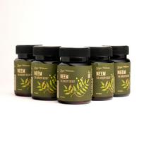 Isha Life Neem Tabletės - 5 vnt. pakuotė (Po 60 vnt.) | 100% Margalapio Azadiračio Tablečių | Joginis Supermaistas | Kasdieniam Detoksikacijai |