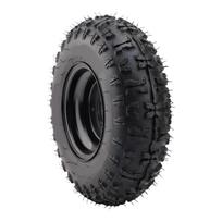 13x5 6 13x5.00 6 Padanga 4 sluoksnių bekamerė 3 varžtų 6 colių guminė padanga su ratlankiu ATV Quad Off Road Go Kart Golfo vežimėlis Mini black