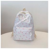 Schoolbag small fresh floral schoolbag junior high school student backpack college style bow print travel backpack wholesale juoda