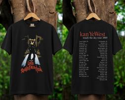 Kanye West Touch The Sky Tour 2005 T-Shirt, Late Registration Bear Tee, Vintage Hip Hop Rap Shirt, Y2K Concert Graphic Tee, Unisex Gift XL black