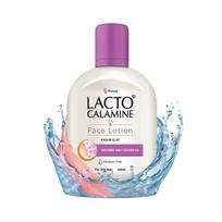 Lacto Calamine Face Lotion for Oil Balance - Oily Skin - 120 ml & Lacto Calamine Aloe Vera Gel with 99% Pure Natural Aloe Vera, Vitamin E and Glyc white