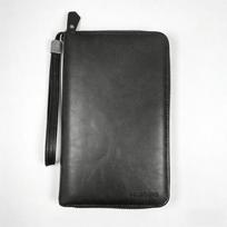 Multifunctional Travel Passport & Card Holder with Multiple Slots and SIM Card Slot tamsiai ruda spalva