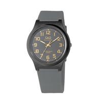 Citizen Q&Q E08A-501VK Solar Analog Watch, Black x Dark Gray x Gold, 10 ATM Water Resistant, Urethane Band, Battery-Free pilka spalva