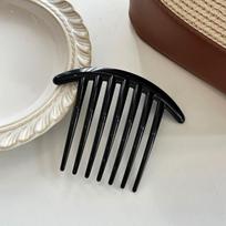 French U-shaped Hairpin Modern Simple 7-Tooth Bun Hair Clip Elegant Hair Accessory for Dinner Party A4 gray