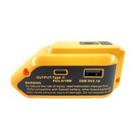 Naujas pakaitinis DCB090 maitinimo šaltinis Dewalt 20v Max 18V baterijos adapteriui su USB ir C TYPE-C LED darbo lempute
