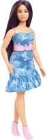 Barbie Fashionista Blue Butterfly Dress Doll Set Doll House Pretend Play Barbie Doll Ages Blue HYT89 - Dress-up & - - - 3+ - - gray