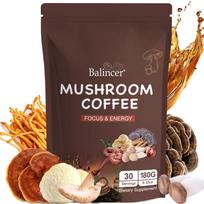 Balincer Supermaisto grybų kava, 2000 mg grybų, 30 porcijų, 180 g 120 Capsules