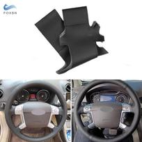 Rankinė juosta juoda perforuota oda automobilio stiliaus vairo dangčio vidinė apdaila, skirta Ford Mondeo 2007-2014 Galaxy S-Max black