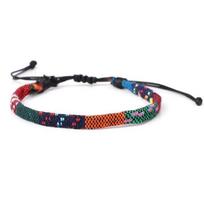 Bohemiškas reguliuojamas pintas draugystės apyrankė moterims Apyrankės pakabukai Vyriška mada Boho Rankų darbo poros apyrankės Bracelet Style O black