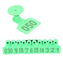 Pig Ear Tag Signs Marking Labels with Numbers for Farm Animal Identification