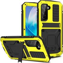 For Samsung S25 Edge S24 S23 S22 S21 Ultra S20 Plus IP54 Waterproof Shockproof Case Aluminum Metal Heavy Duty Cover Glass Screen aluminum&Case & Strap&Galaxy S21 juoda