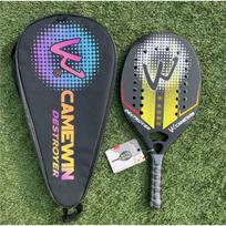 New 3K Transparent Carbon Beach Tennis Rackets Lightweight Durable for Outdoor Sports gray