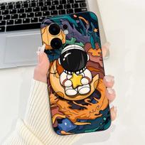 For OPPO Reno13 F 4G 5G Reno13 Pro Cute Cartoon Astronaut Cat Phone Case Reno 13F 13 13Pro Soft Silicone Shockproof Cases Reno13 F 4G gray