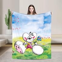 Kalėdinės Diddl itin minkštos antklodės Kelioninė pliušinė pledas Juokingas svetainės flanelinis pledas Sofos lovos užvalkalas 75cmx90cm