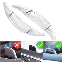 For Renault Clio V Captur II Arkana Intens 2020 2021 2022 2023 aluminum Car Steering Wheel DSG Paddle Shift Extension Stickers raudona