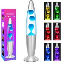 Multicolor LED Lava Lamp - CELLUSTOP - Magma Lamp - Sturdy Glass - Ambient Lighting - Retro Design gryna