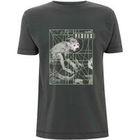 PIXIES Monkey Grid Band T-Shirt L gray