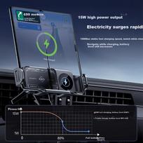 Foldable Phone Car Mount with Wireless Charging, Suitable for Huawei X5 And Samsung Large-Screen Phones, Electric Fixed Navigation Mount