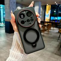For Xiaomi 14 15 Ultra TUP Material Lens Full Protection Bracket Magnetic Drop Resistant Phone Case CMDLKZJ Xiaomi 14 Ultra juoda
